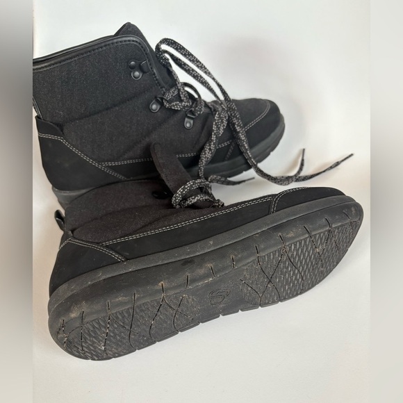 Cloudsteppers by Clarks Cabrini cove boot black grey women’s size 8 - Picture 5 of 9